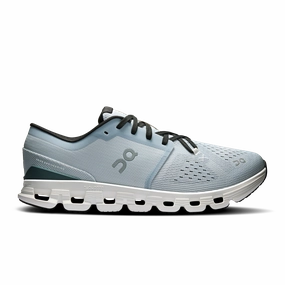 On Running Men's Cloud X 4 Shoes - Glacier / Stone Running Shoes And Gym Shoes