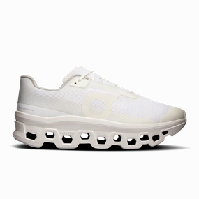 On Running Men's Cloudmonster Void Shoes - White / White Recommended Running Shoes For Plantar Fasciitis