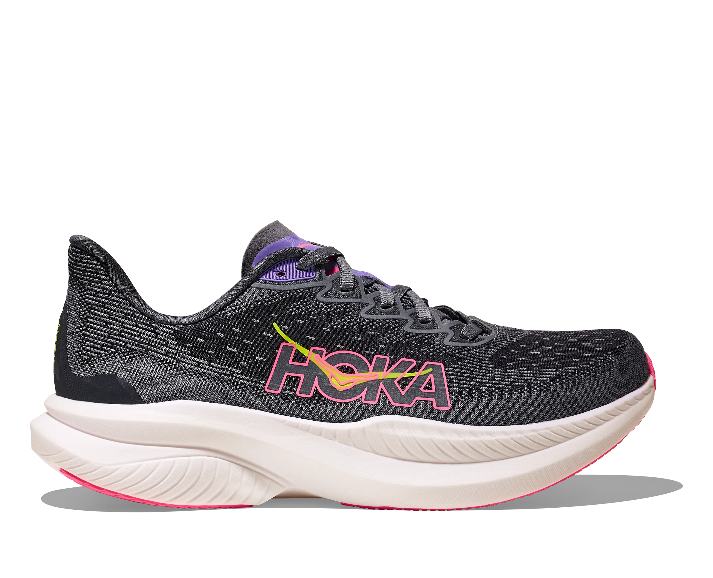 Roshe Running Shoes HOKA Women's Mach 6 - GREY SKIES / CHARCOAL GREY
