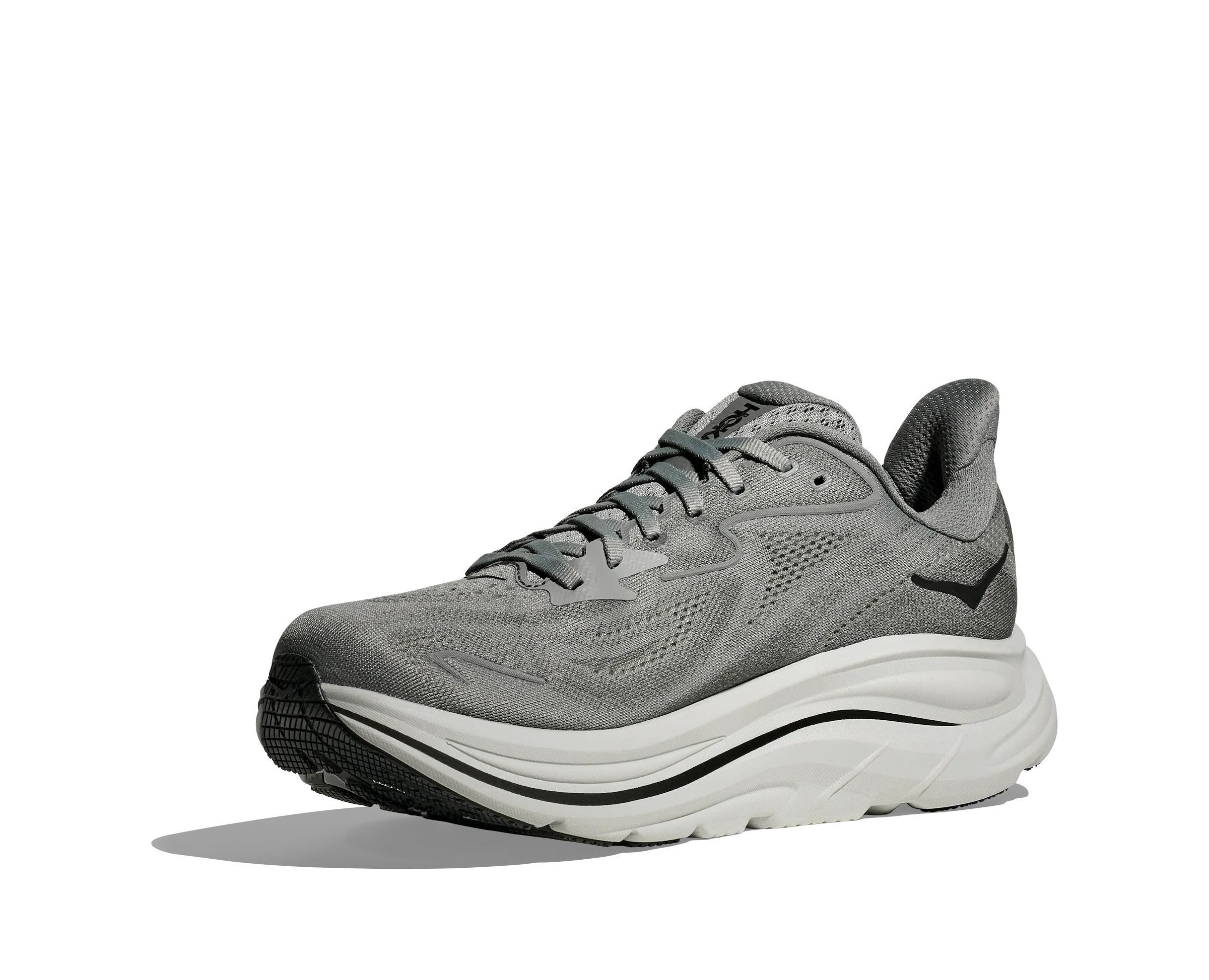 HOKA Men's Clifton 10 - GALACTIC GREY / ASTEROID V2k Run Shoes