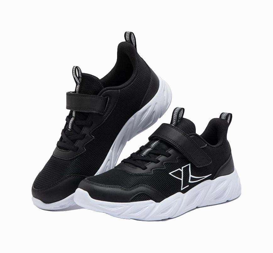 Asic Neutral Running Shoes XTEP Slip Resistant Shock Absorbers Low top Kids' Running Shoes Black Unisex