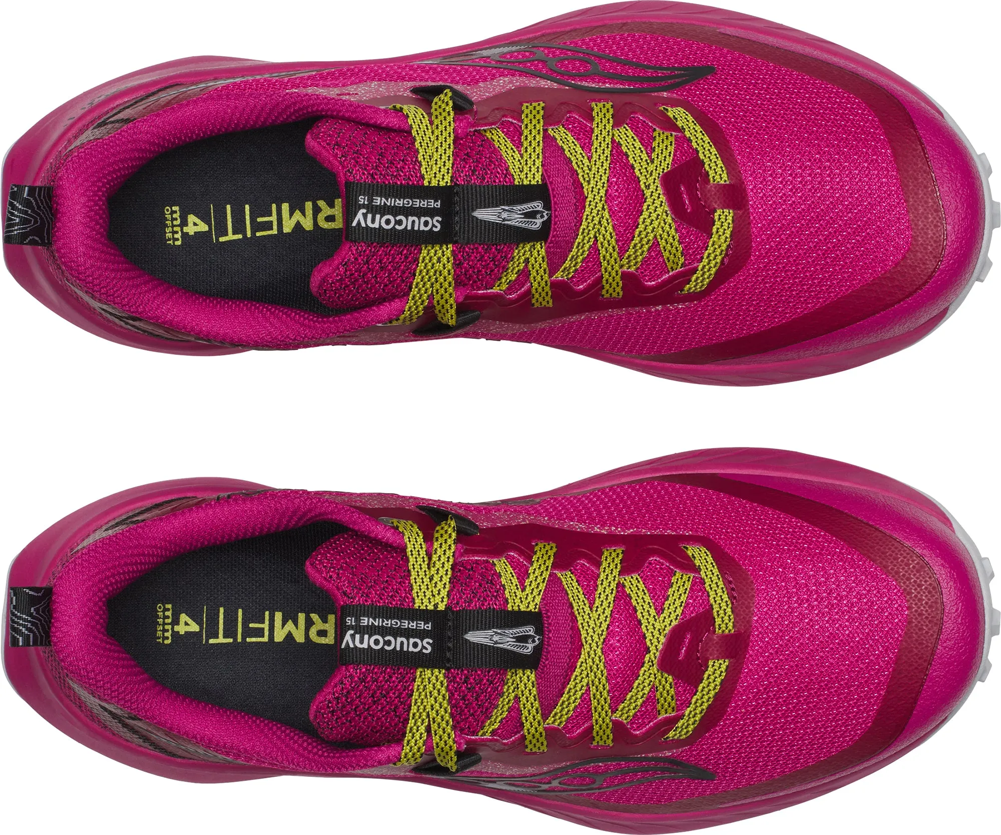Saucony Peregrine 15 Womens Running Shoes - Pink Flyknit Trail Shoe