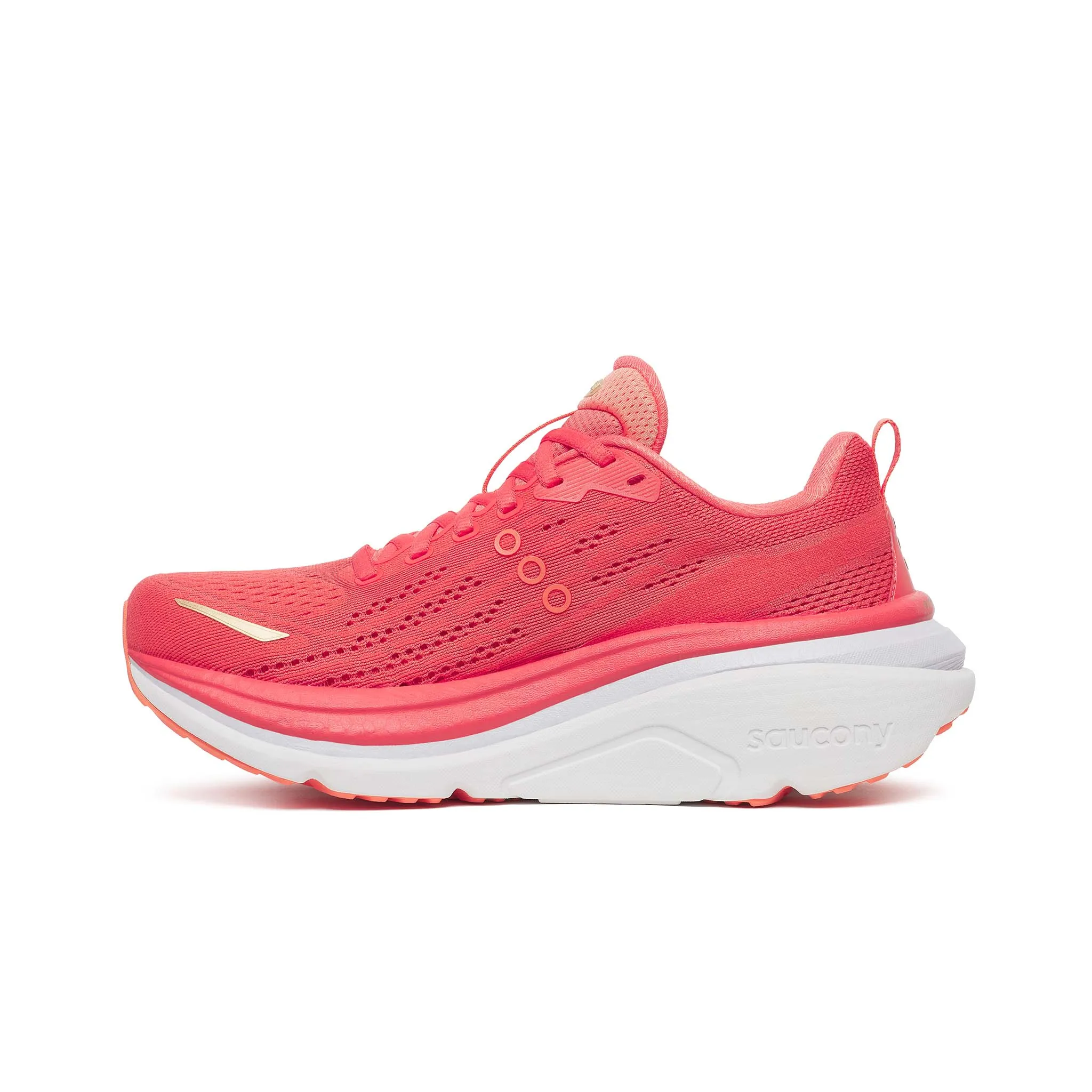 Neutral Shoes Running Saucony | Women's Hurricane 25 Running Shoes - Coral/Thistle
