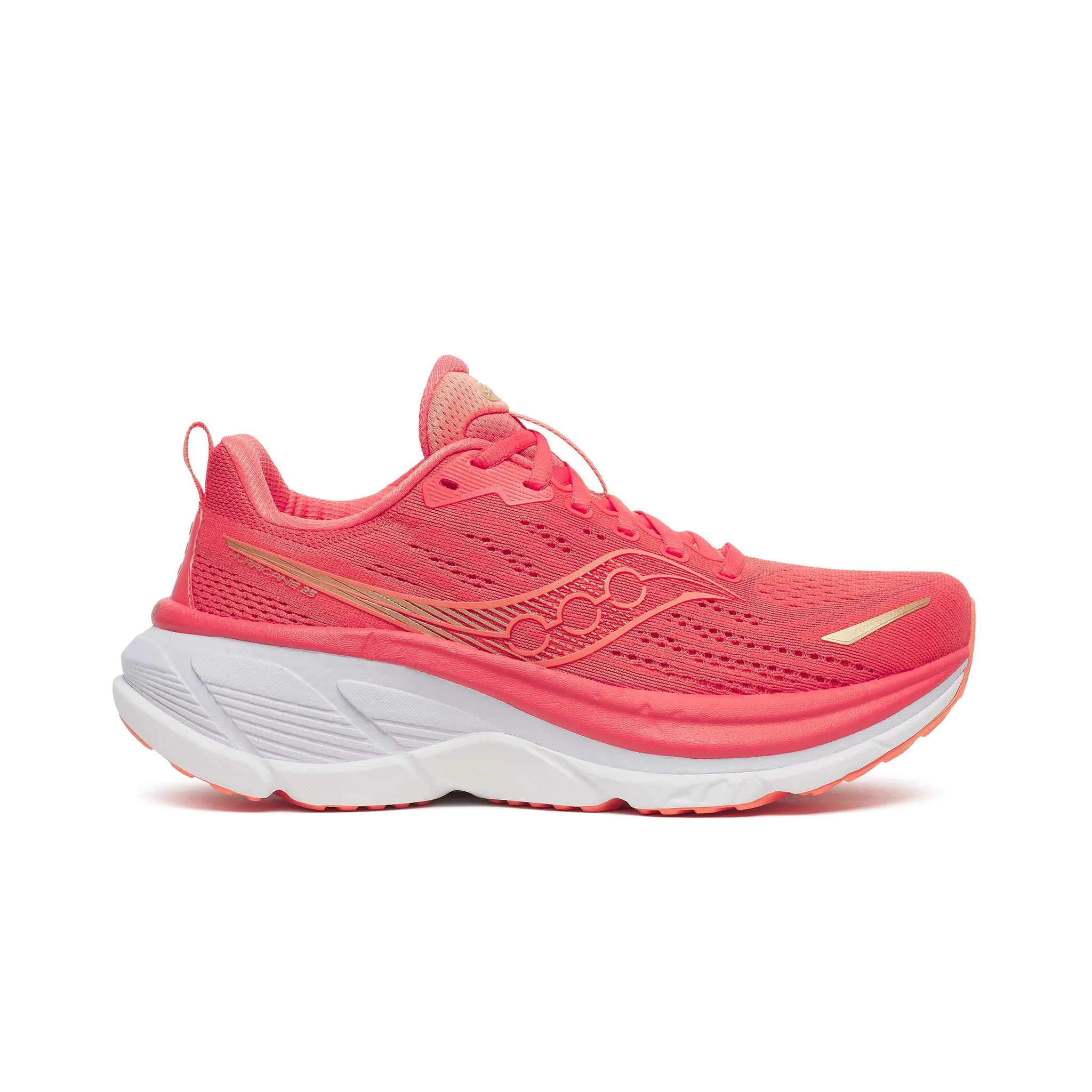 Running Shoes In Washing Machine Saucony | Women's Hurricane 25 Running Shoes - Coral/Thistle