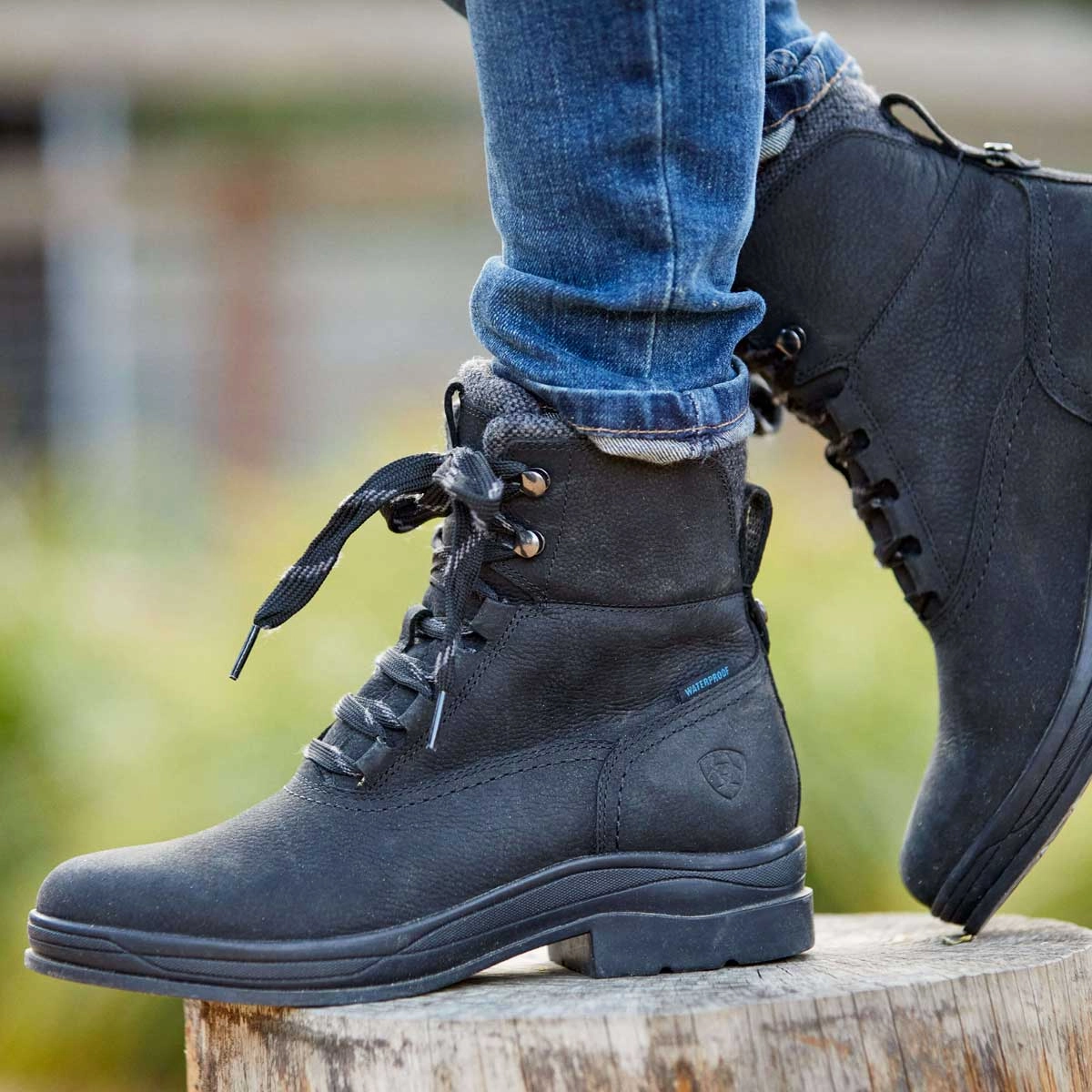 Wide Waterproof Hiking Shoes ARIAT Harper H20 Waterproof Boots - Womens - Charcoal