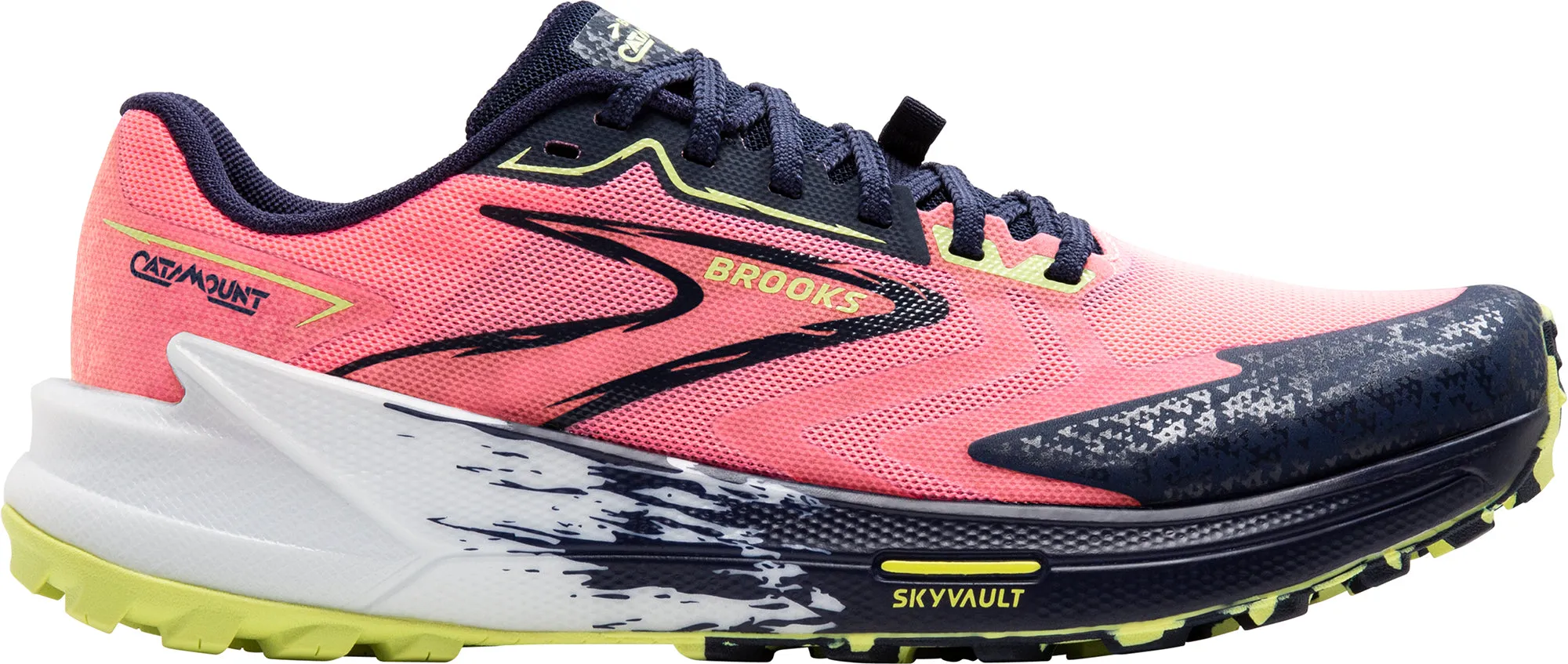 Brooks Catamount 3 Womens Trail Running Shoes - Pink Best Hybrid Trail Shoes