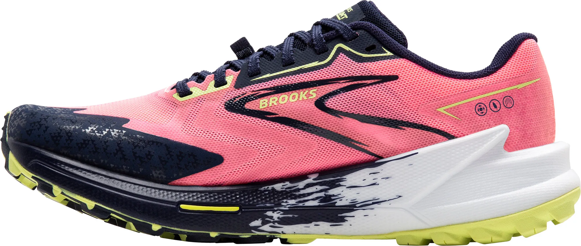 Best Topo Shoes Brooks Catamount 3 Womens Trail Running Shoes - Pink