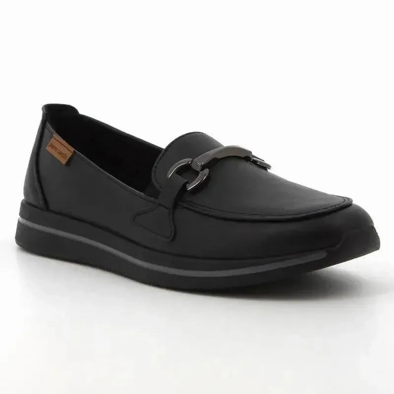 Pierre Cardin Josephine 10 Moccasin - Black Loake Oxblood Brogues