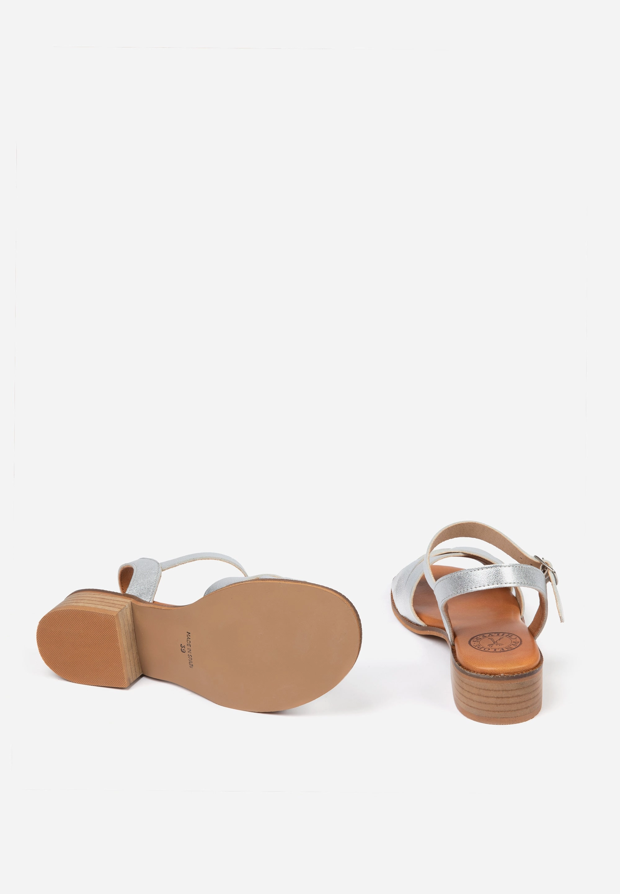 Espadrille H&m Shepherdess Sandals Silver Leather