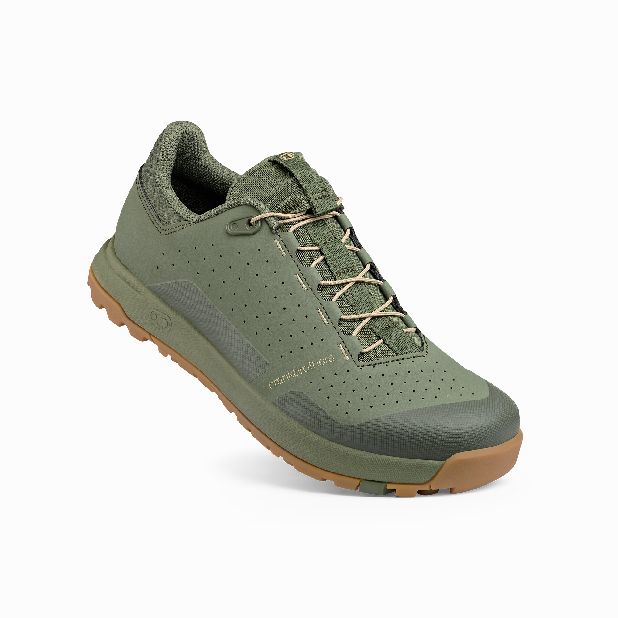 Mission 3 Trail Running Shoes Mallet Trail Speed Lace Clip-In Shoes - Green/Gum