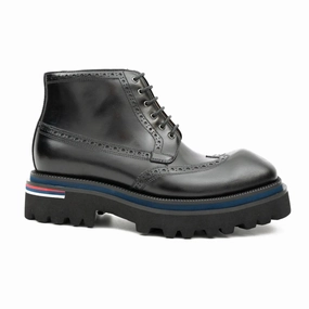 Side - Zipper Martin Boots 3016B Black Baretraps Boots