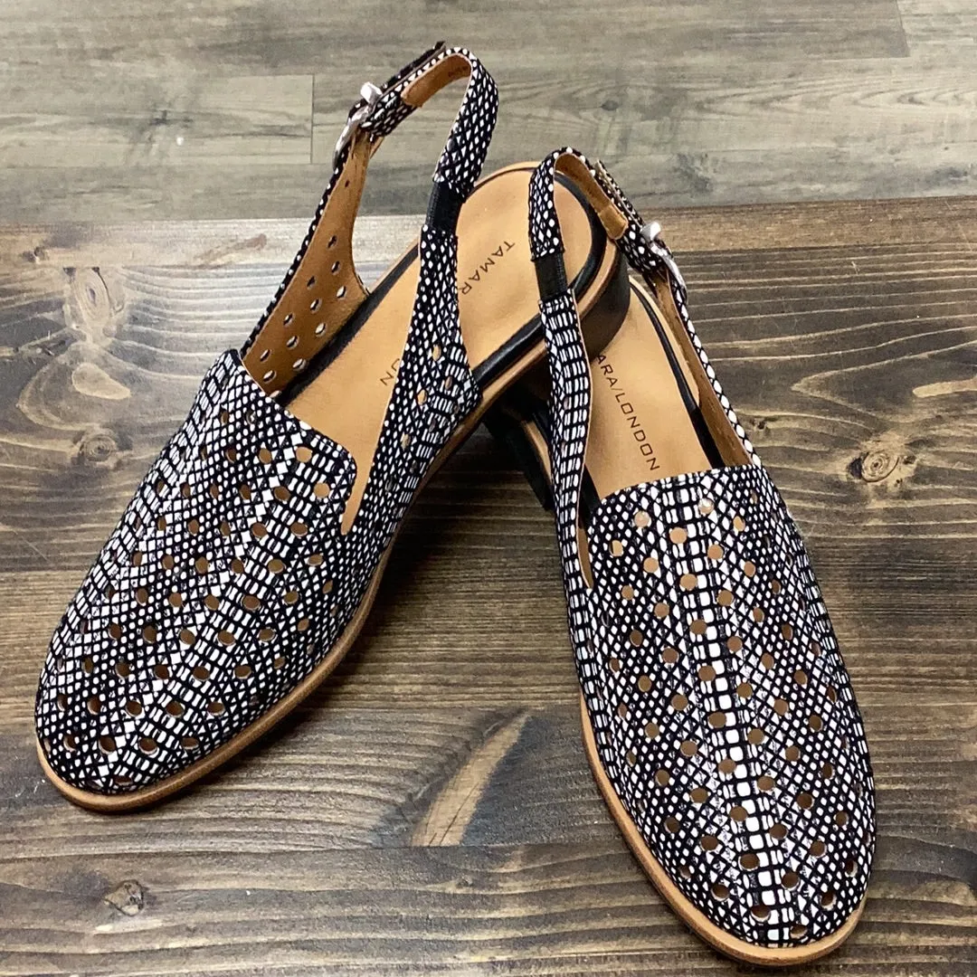 Luigi Mangione Loafers Tamara London Asp  Black Squaw Sling Back