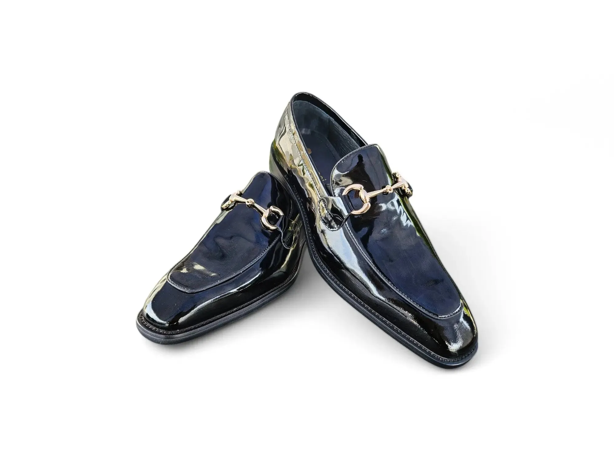 Signature Horse Bit Patent Leather Loafer Chunky Gucci Loafers