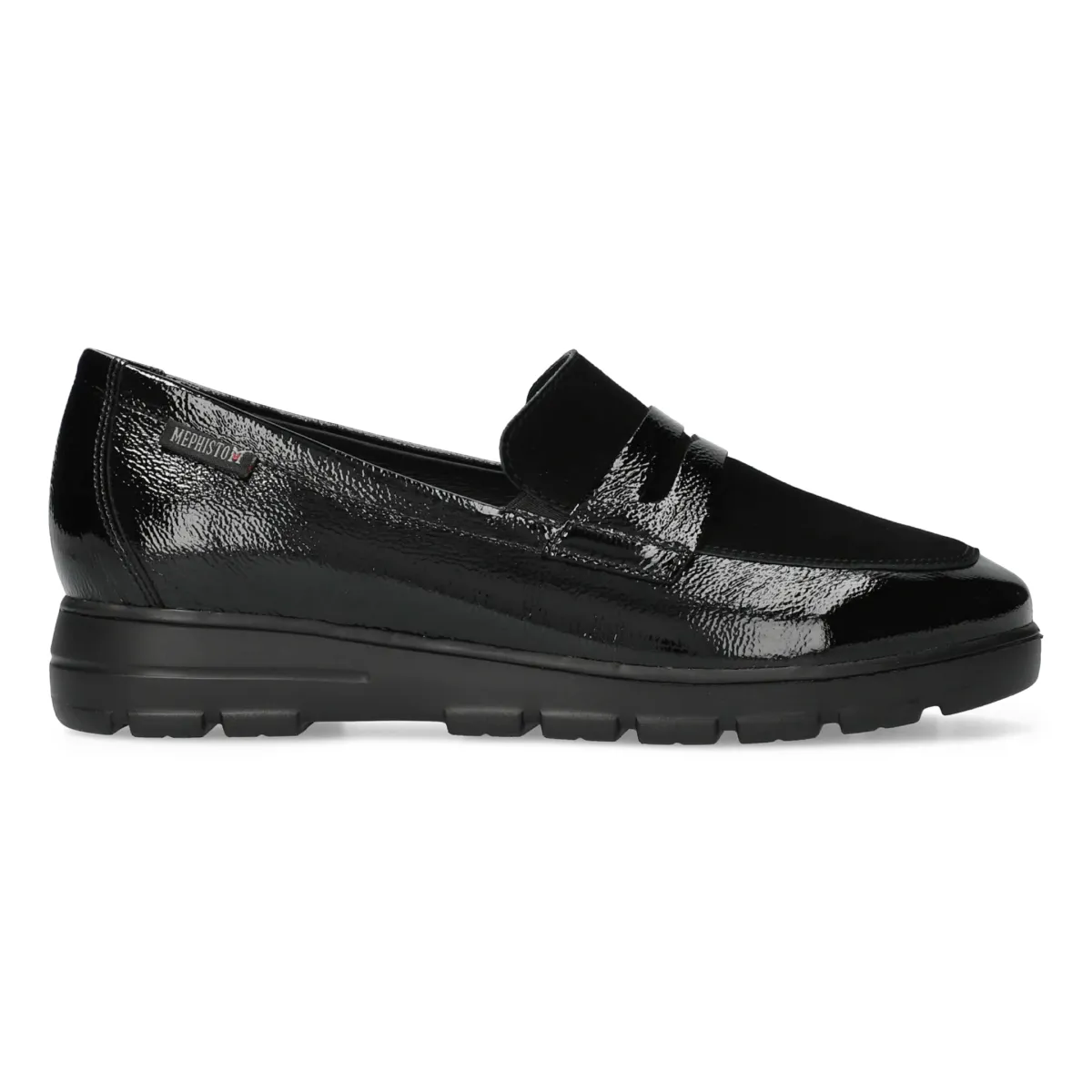 Designer Shoes Loafers Mephisto Women's Carima Black Patent