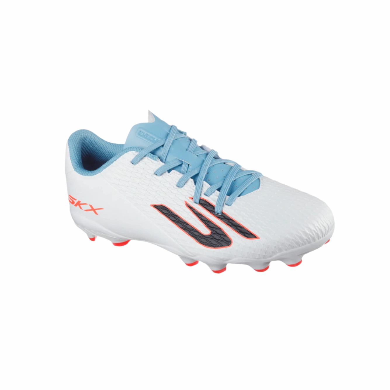 Phantom Gx 2 Academy Turf Soccer Cleats Skechers Junior Football Boot SKX_2 MG White/Turquoise/Pink