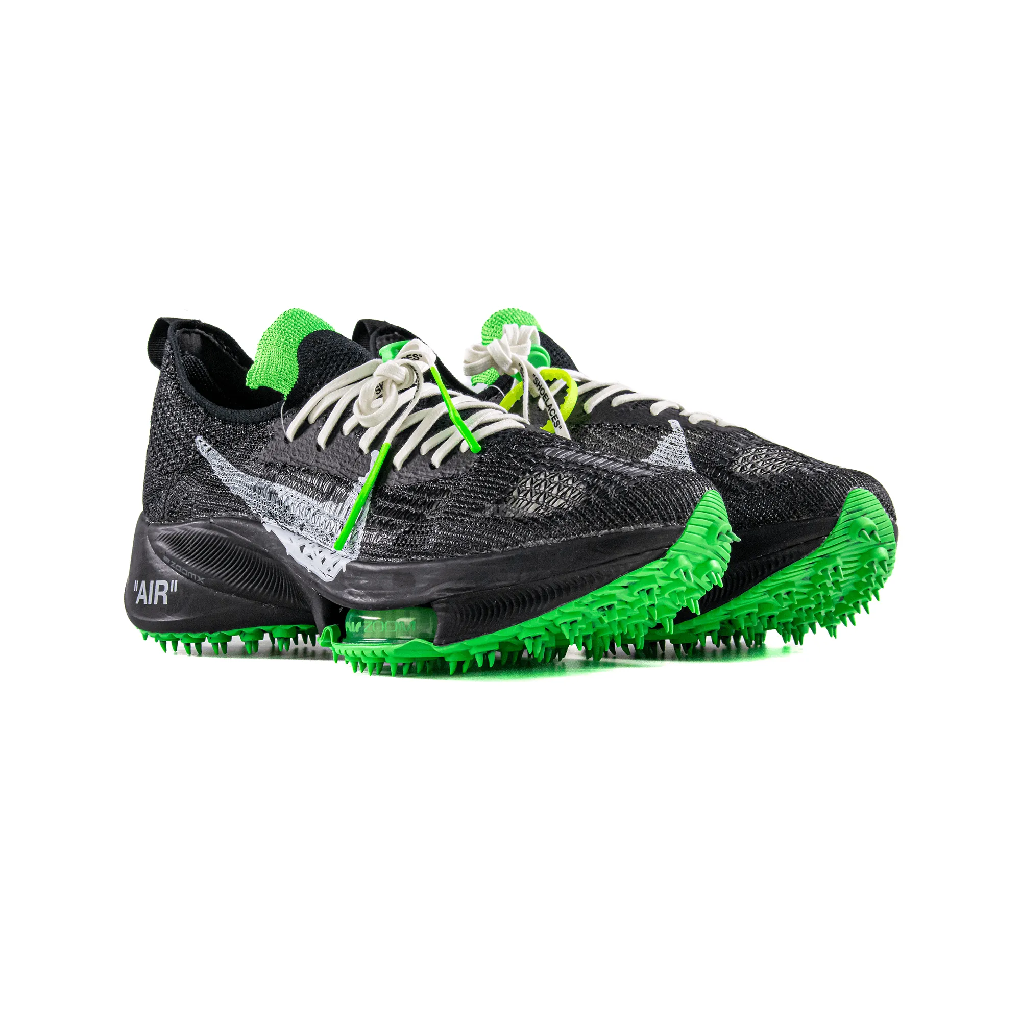 Ronaldinho Nike Soccer Shoes Nike Air Zoom Tempo Next% Flyknit 'Off-White Black Scream Green' (2021)