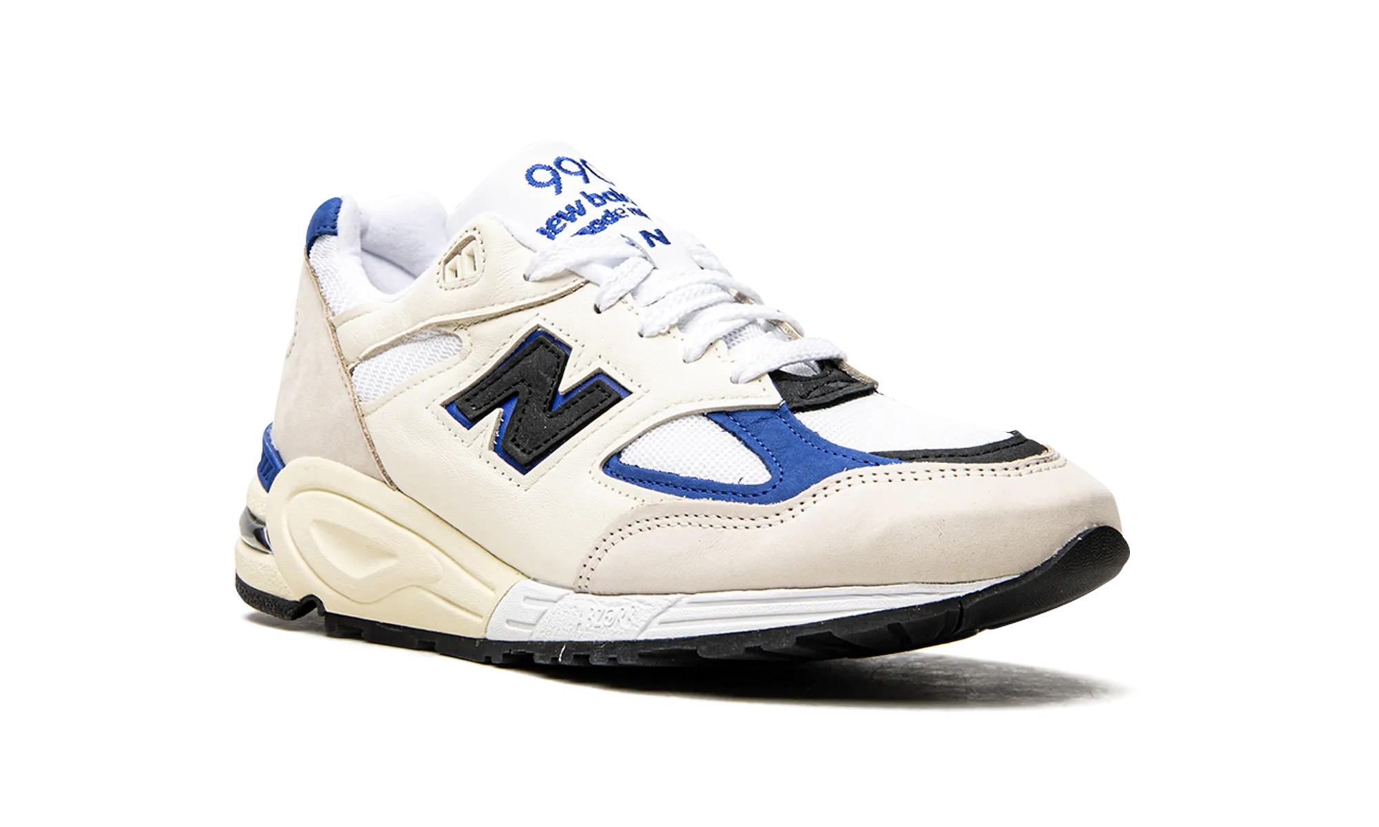 New Balance Slip On Mens Shoes 990v2 "Made In USA White/Blue"