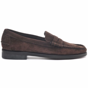 Plume Loafers Classic Dan Rough Out - Dark Brown
