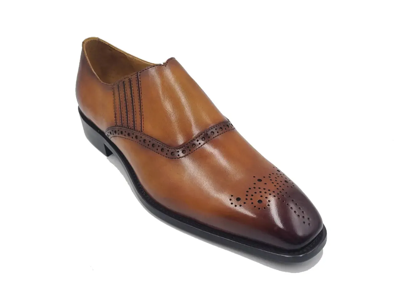 Slip-on Loafer with medallion Fringed Loafers