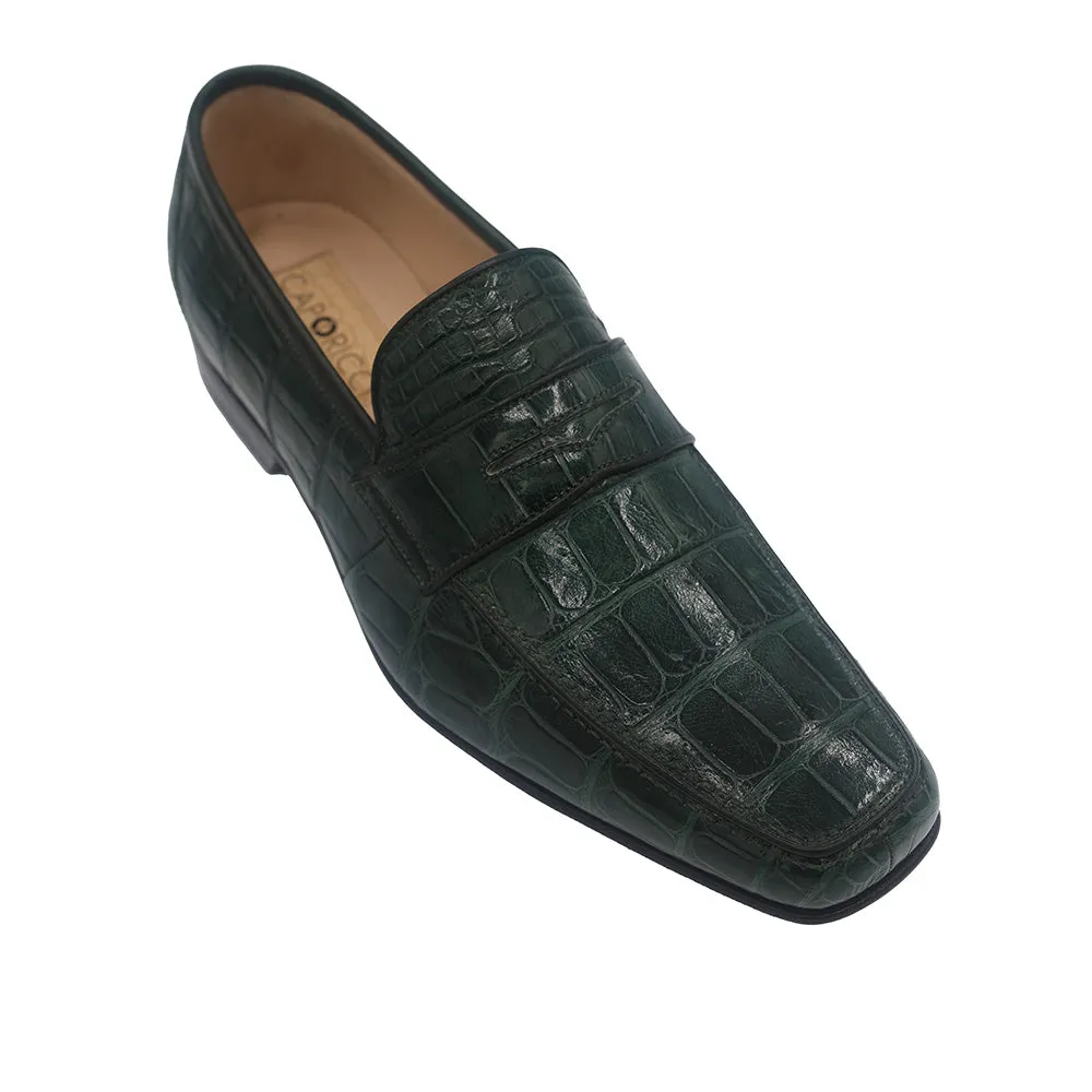 Slip On Loafers Comfy Slip On Caporicci 9961 Baby Alligator Loafer