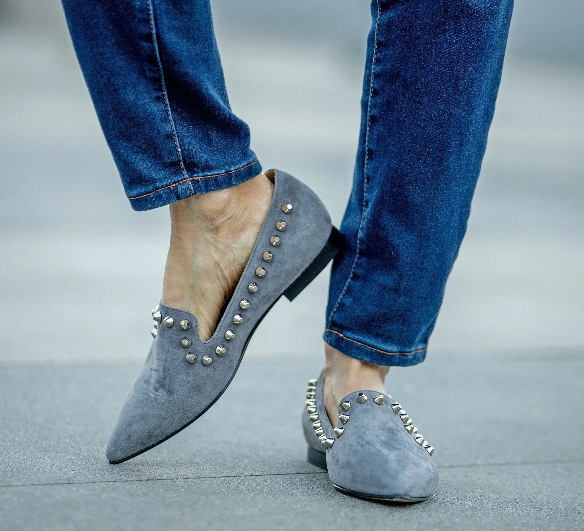 Old Money Loafers Review Celeste Loafer Grey Suede Handmade In Italy Slip On