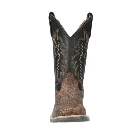 Dress Boots Sale Smoky Mountain Boots Unisex Presley Brown/Black Leather Cowboy Boots