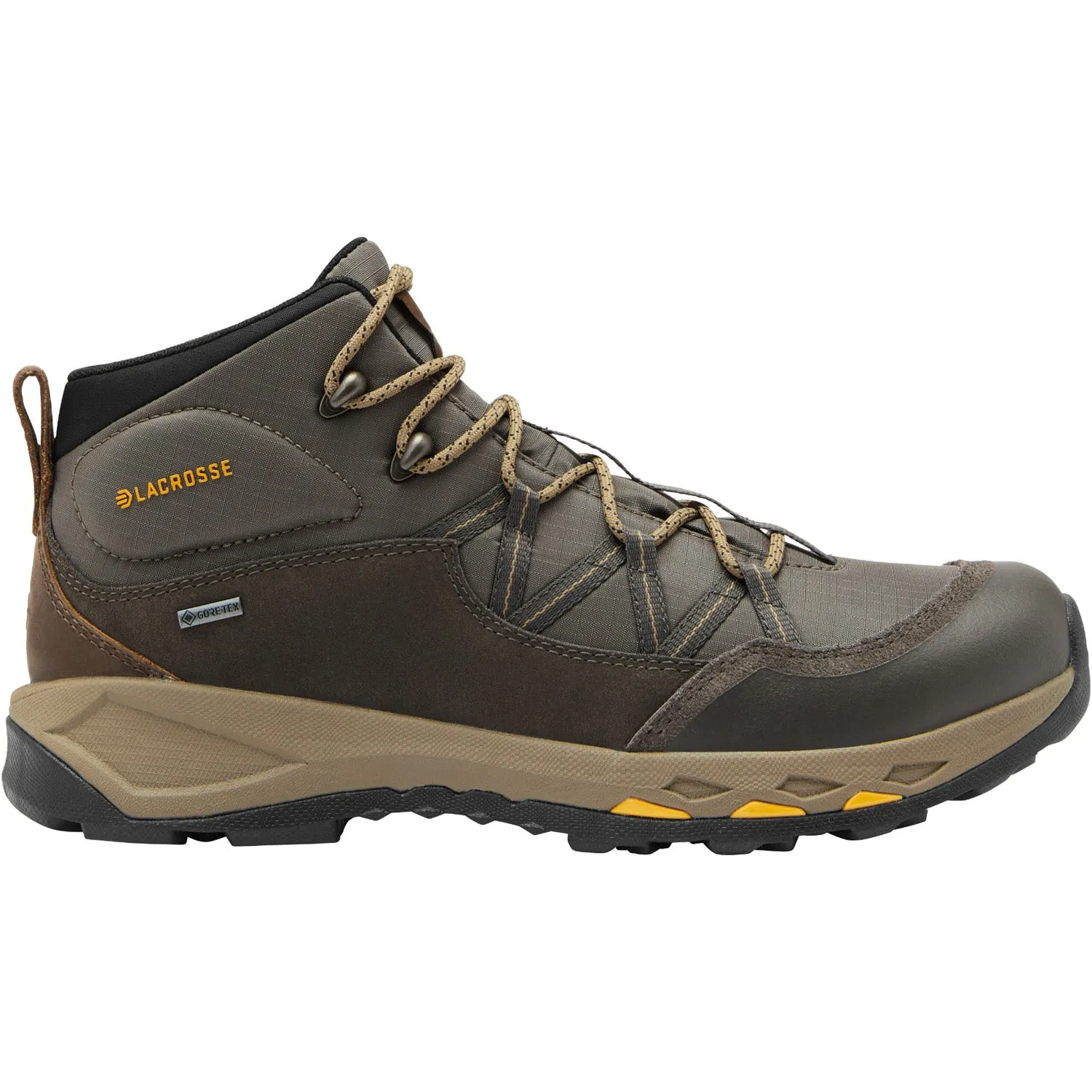 Lacrosse Mens San Juan Mid GTX Dark Olive Leather Hunting Boots Ugh Boots