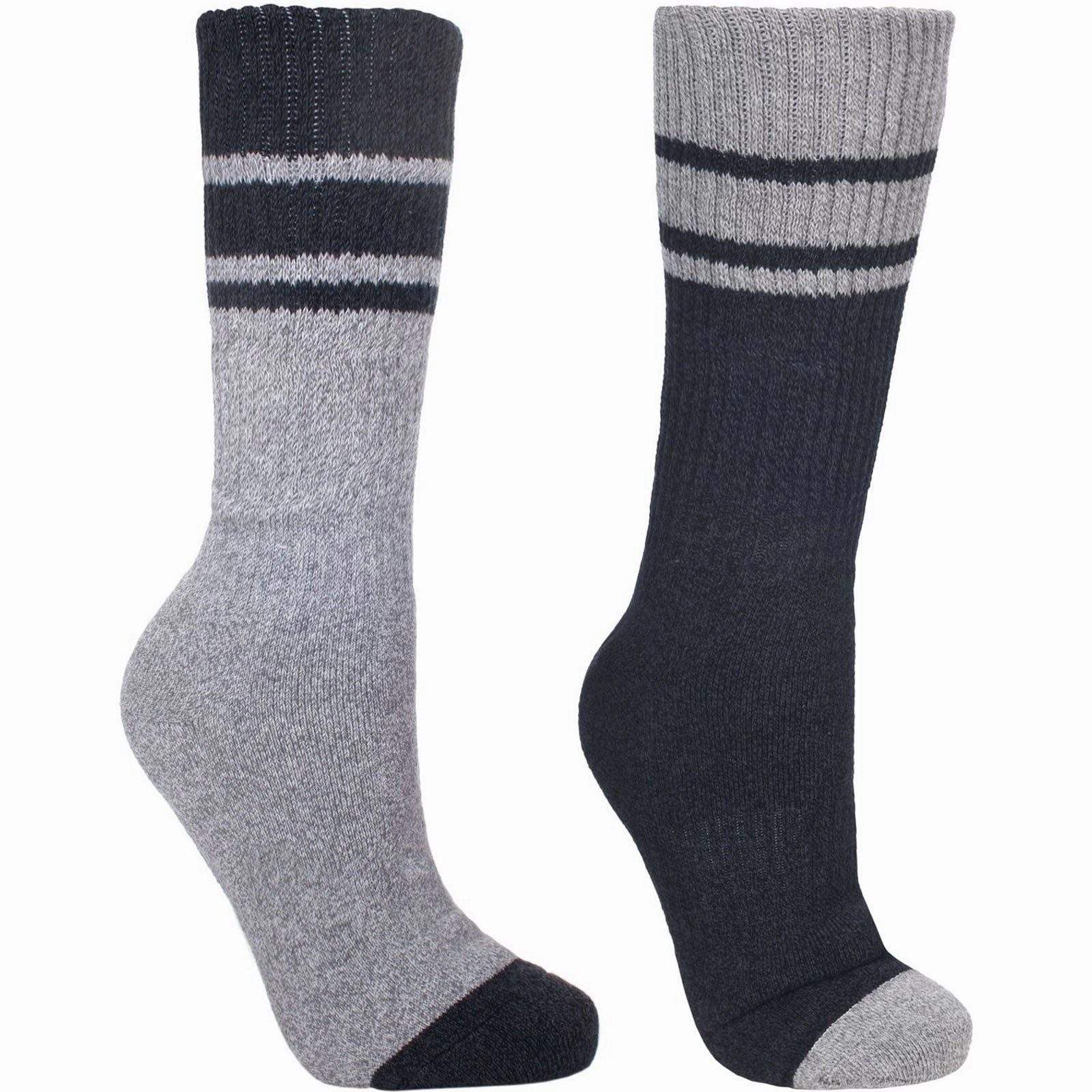 Trespass Mens Anti-Blister 2-Pack Walking Hitched Socks Oboz Katabatic Mid Hiking Boot