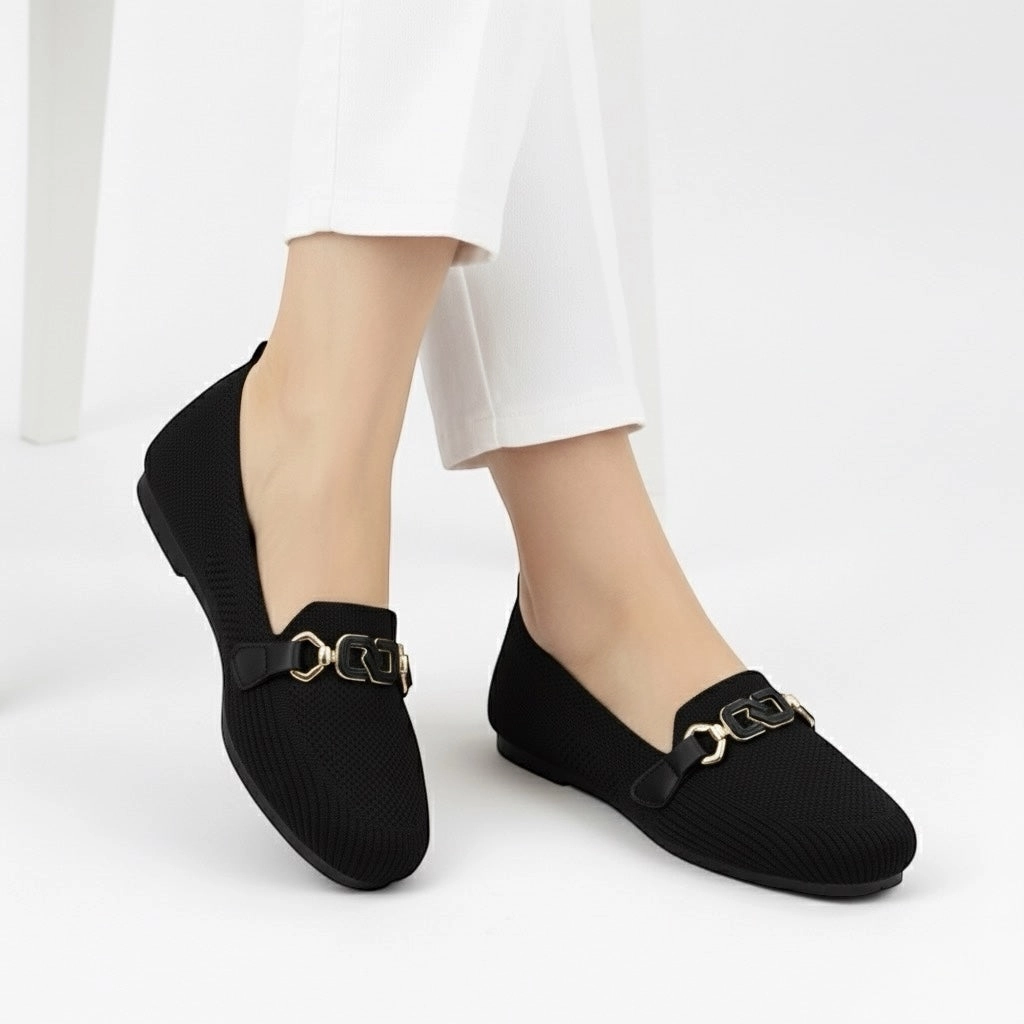 M01037 flat pump Flat Shoes For Tall