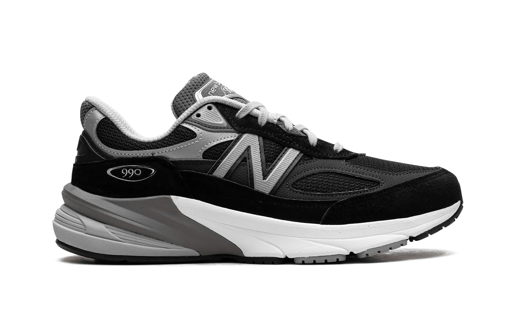 Suede New Balance Sneakers 990v6 "Black / Silver"