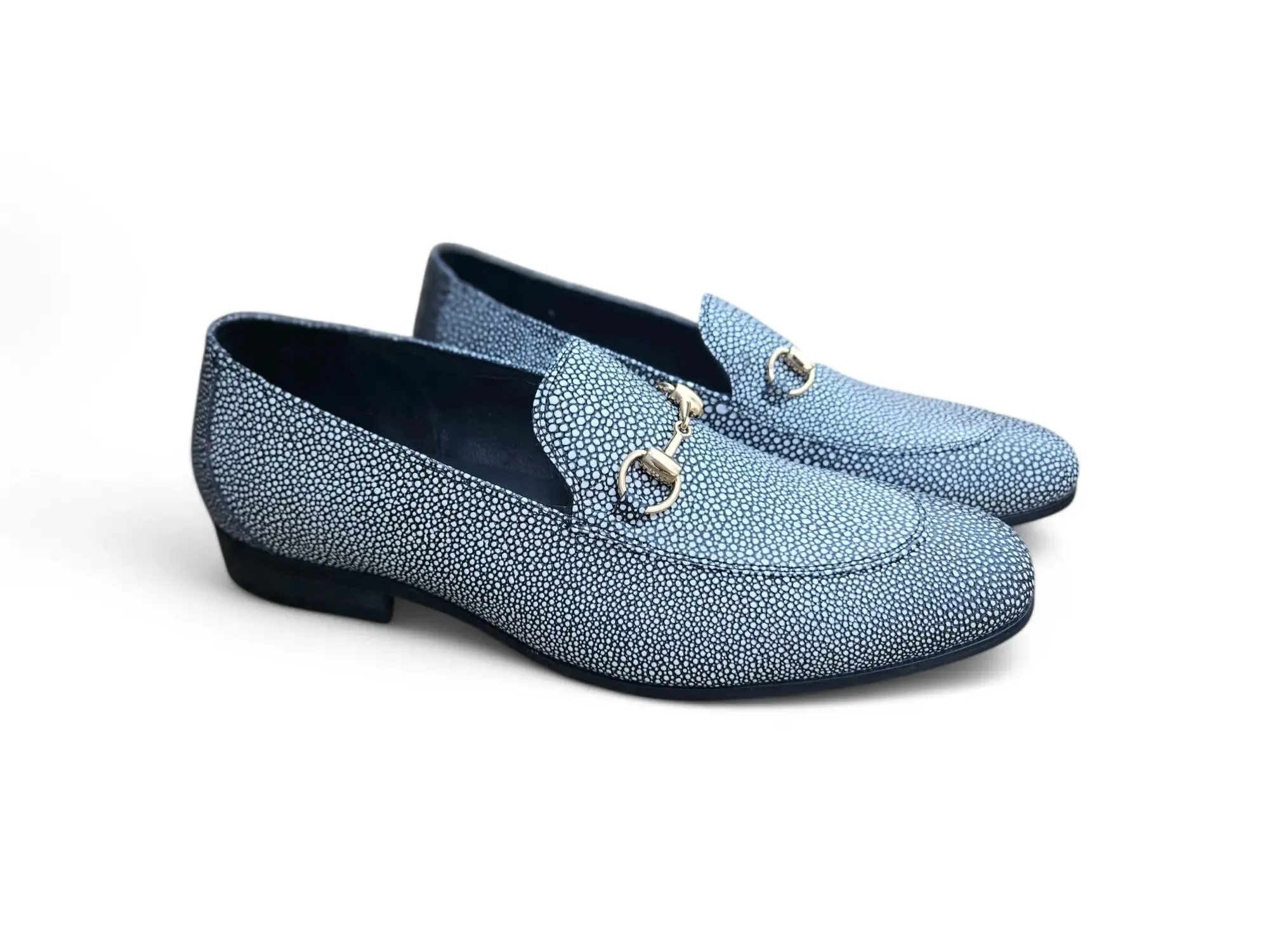 Stingray Embossed Horsebit Loafer Comfortable Loafers