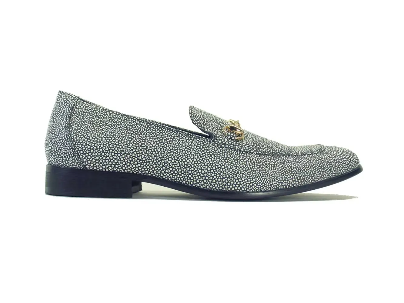 Stingray Embossed Horsebit Loafer Loafers For Walking