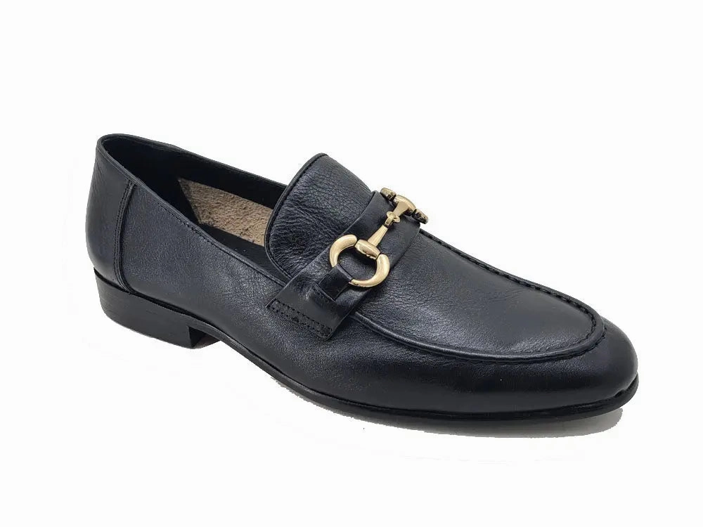 Skechers Leather Loafers Soft Calf Leather with gold horse bit