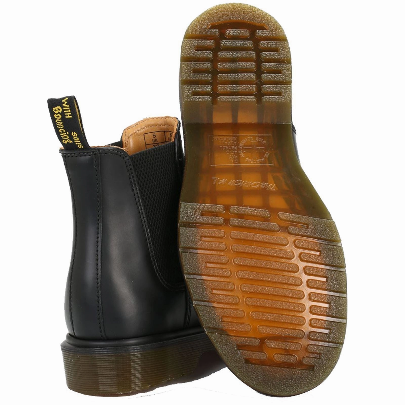 Chunky Sole Leather Chelsea Boots Dr. Martens 2976 Smooth Leather Unisex Chelsea Boots