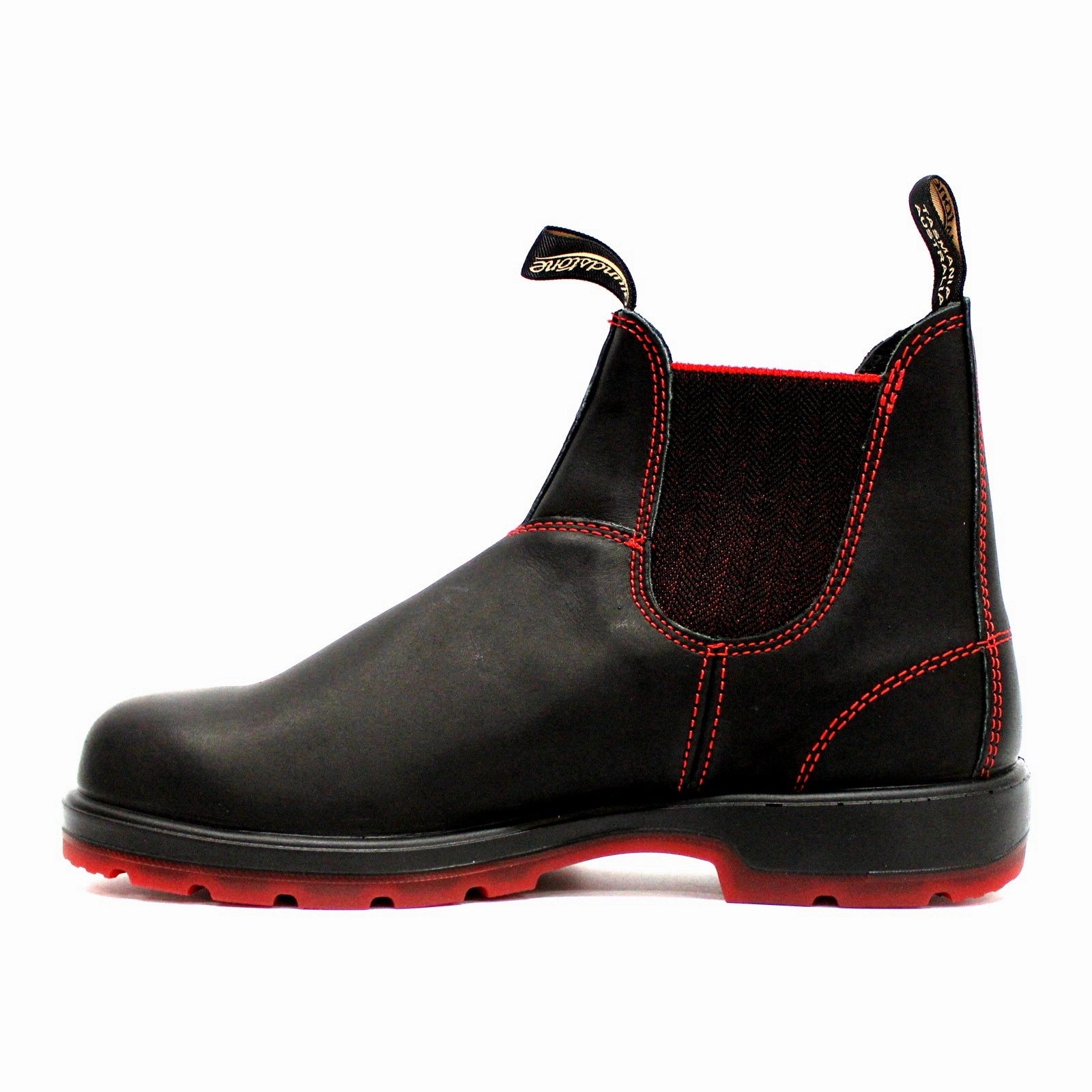 Blundstone 2342 Leather Unisex Chelsea Black Red Black Boots Ariat Chelsea Work Boot