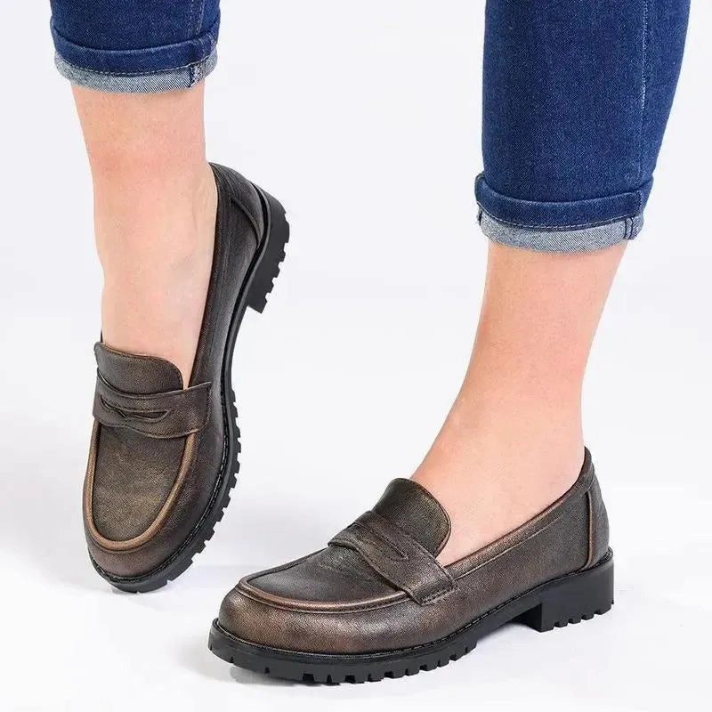 Soft Style By Hush Puppies - Soft Samreen Metallic Moccasin - Bronze