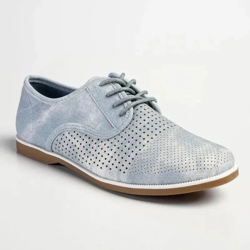 Soft Style By Hush Puppies Jamya Punch - Dusty Blue Brogue Ce