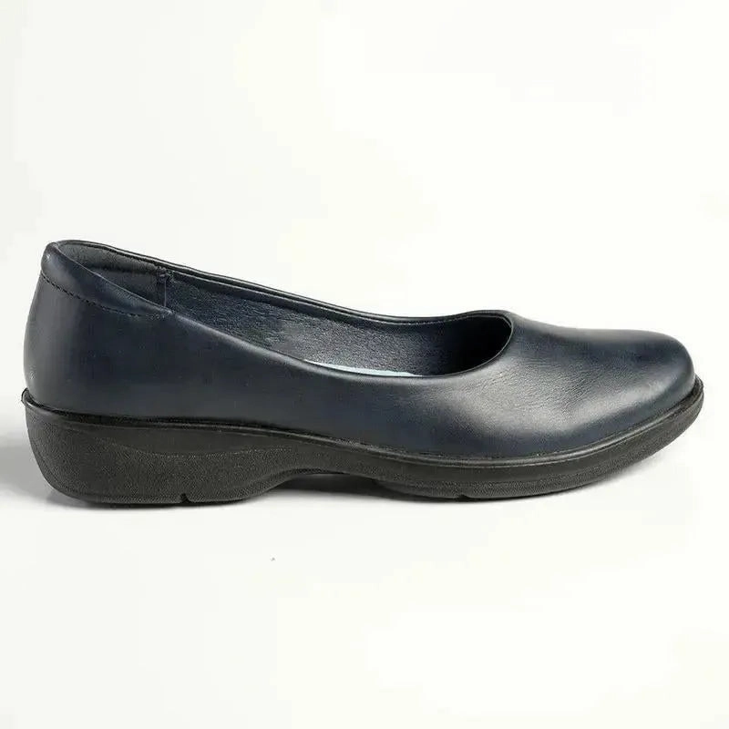 Buckle Brogues Soft Style by Hush Puppies Jasmine Flat Court Walker - Navy
