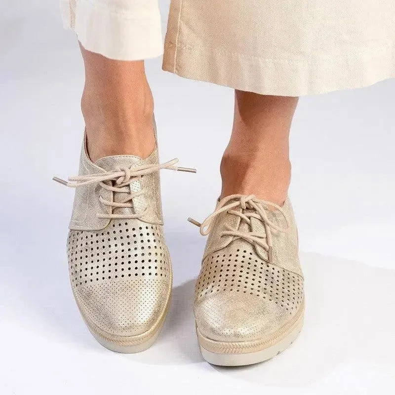 Casual Brogues Soft Style By Hush Puppies Juliet Sneaker - Gold