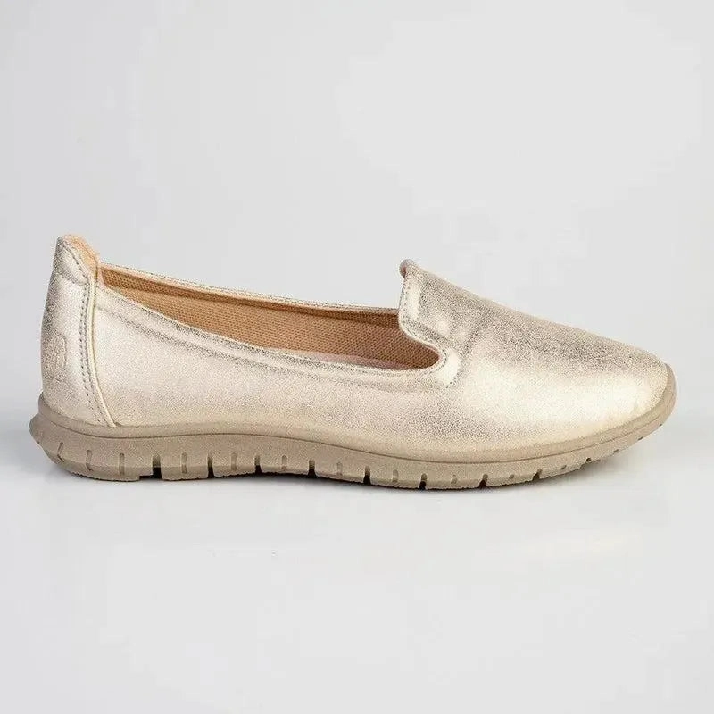 Difference Between Brogues And Loafers Soft Style by Hush Puppies Nan Slip-on Shimmer Loafer - Light Gold