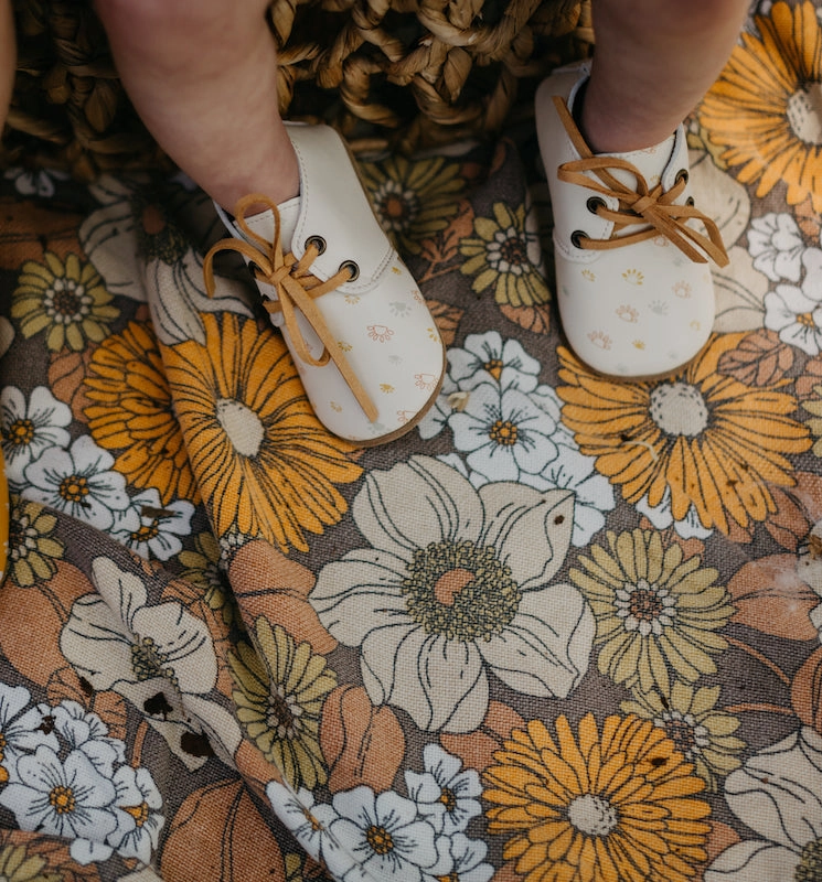 Sol Kids Leather Oxford Shoes - White West Boots