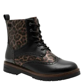 Female Work Boots S.Oliver Womens Boots 25232-43 Leopard Comb