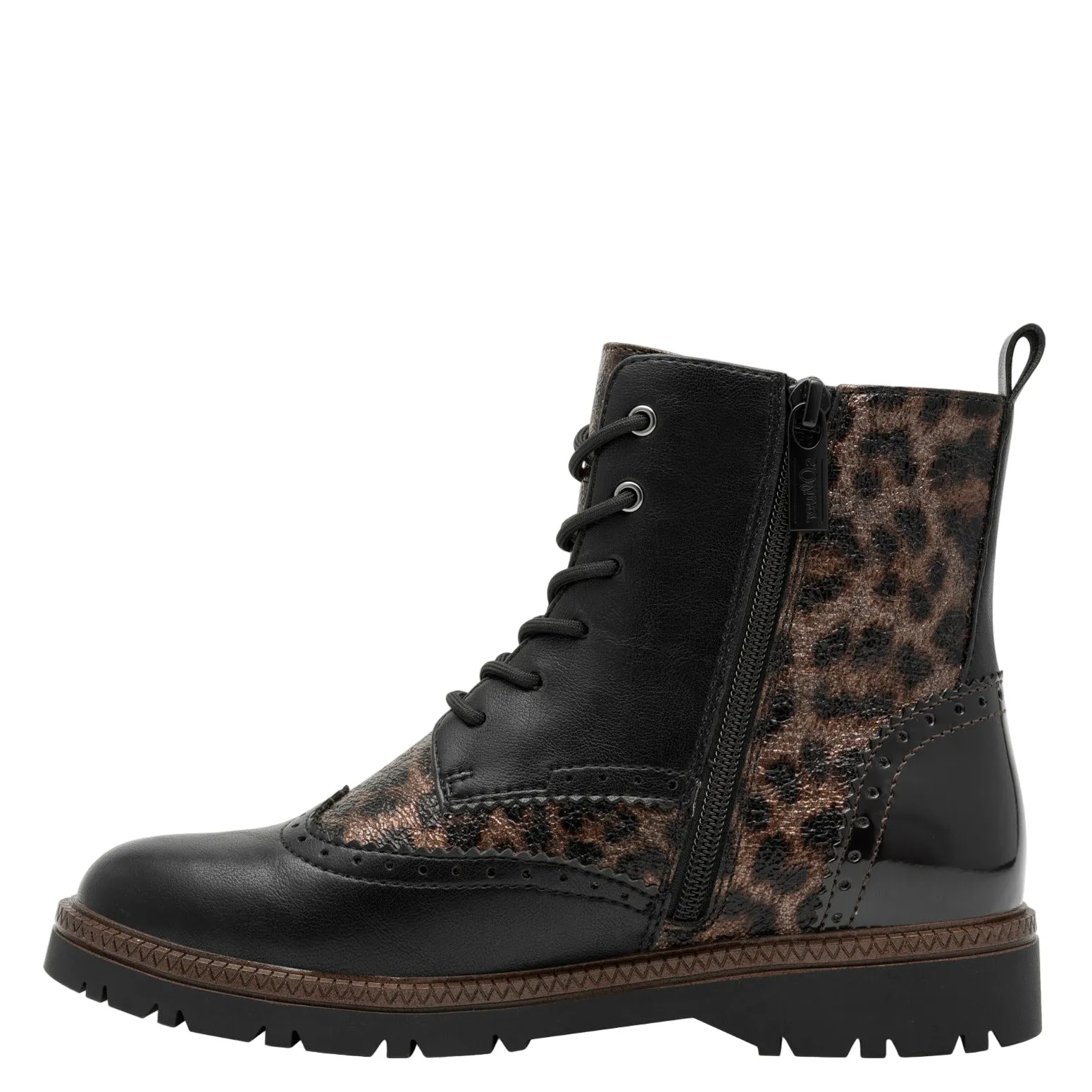 S.Oliver Womens Boots 25232-43 Leopard Comb Cowboy Boots Drawing