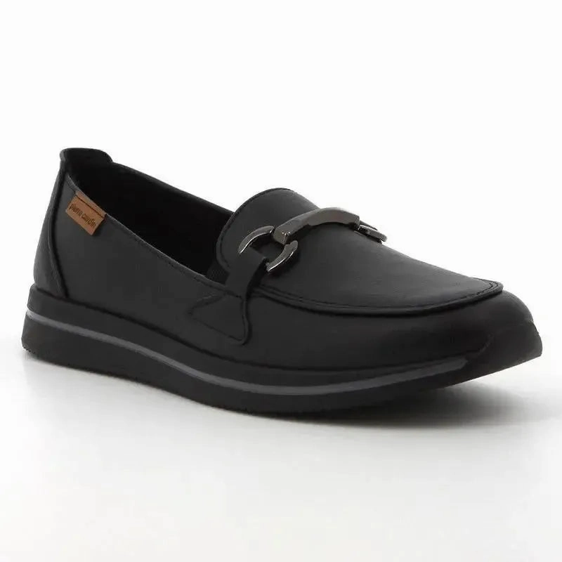 Brogues Shoes Vs Oxford Pierre Cardin Ladies Moc With Trim - Black