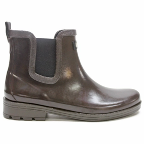 Chelsea Boots With Long Socks Aigle Carville 2 Rubber Women's Ankle Cacao Boots