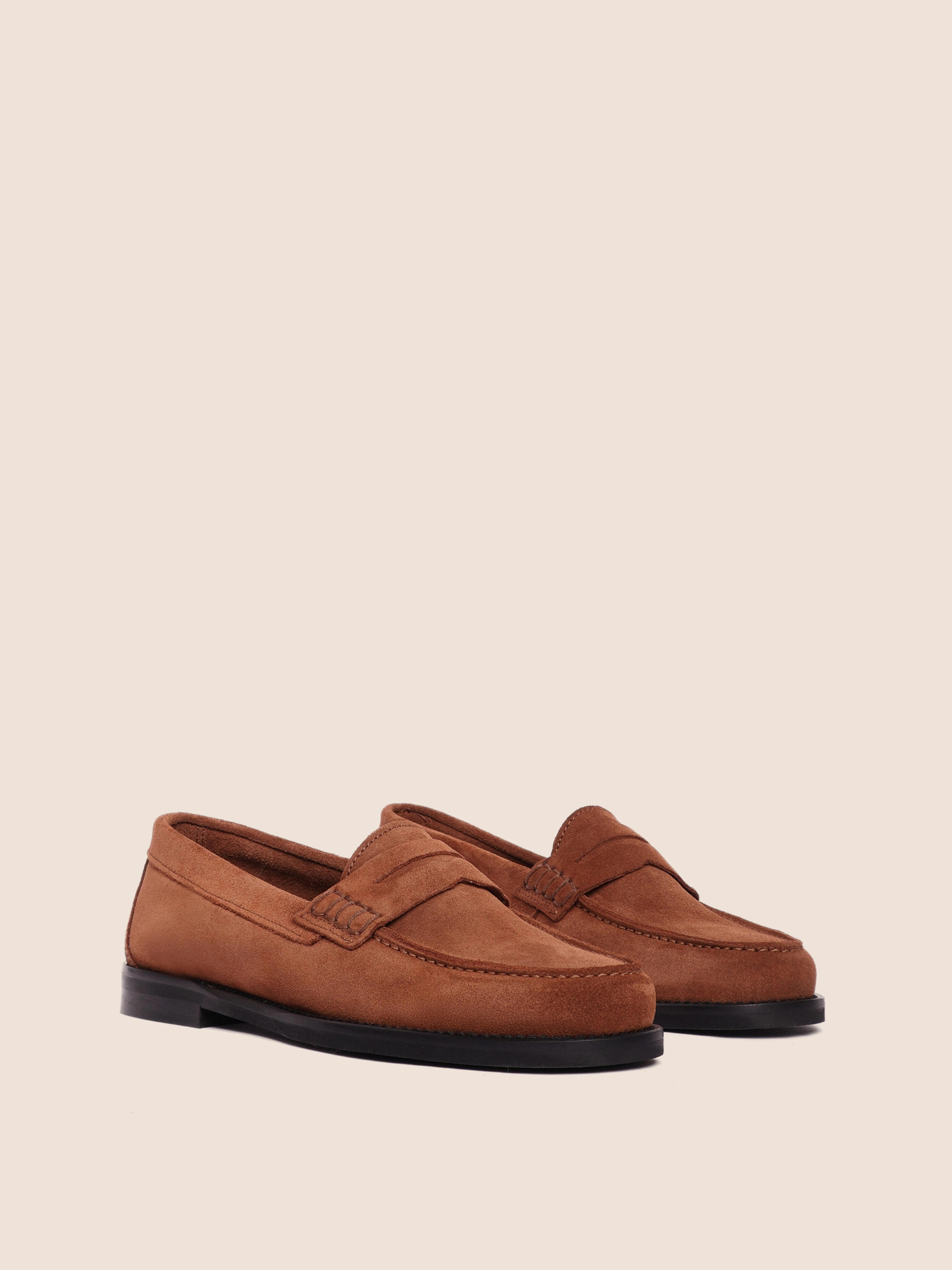Loafers Strap Napoli Tan Suede Loafer
