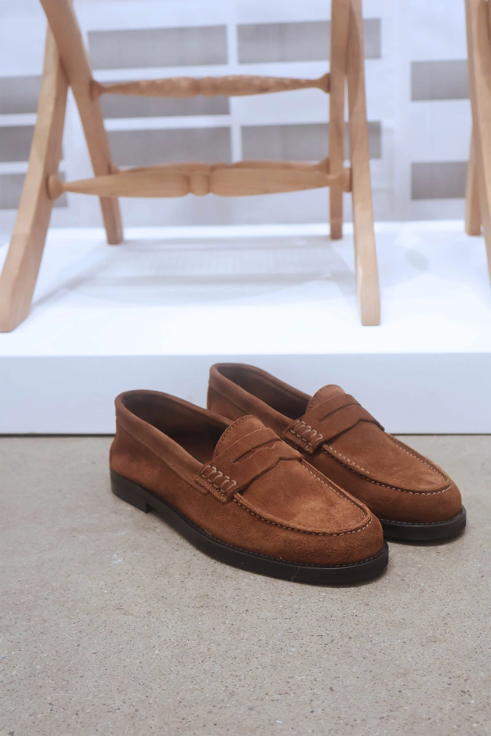 Napoli Tan Suede Loafer New York Loafers