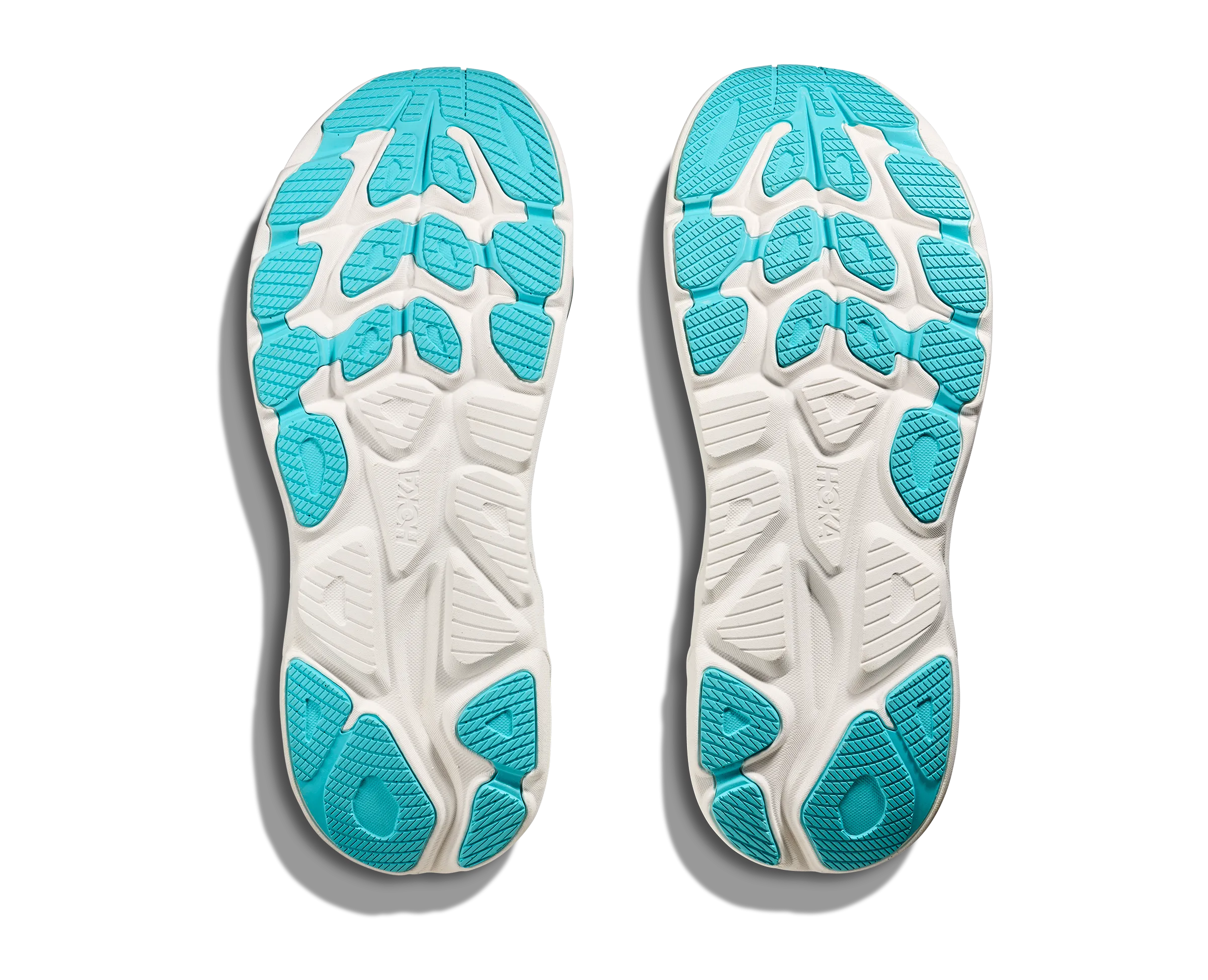 HOKA Men's Clifton 10 - WHITE / SKYWARD BLUE Great Cheap Running Shoes