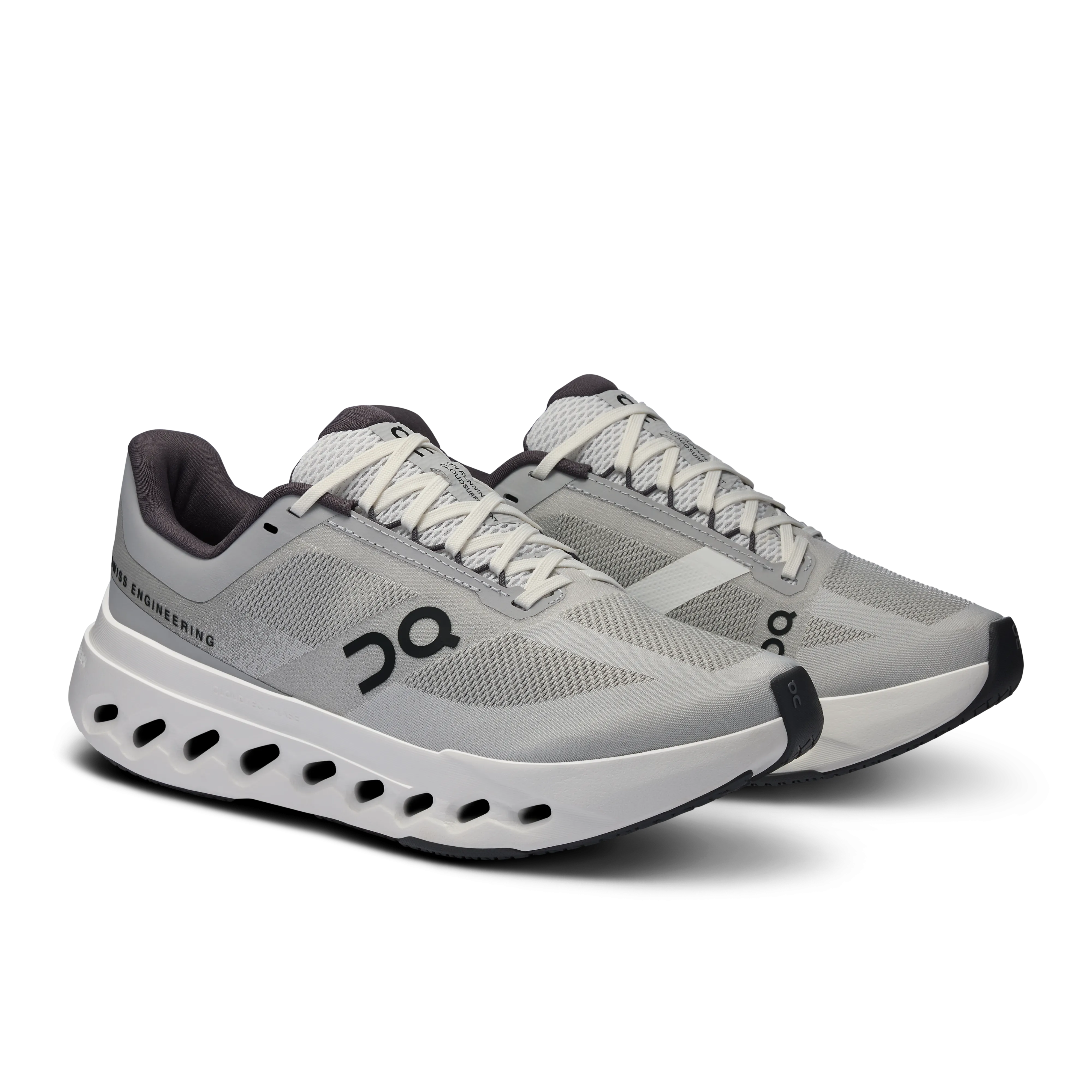 Heavy Running Shoes On Running Women's Cloudsurfer Next Wide Shoes - Glacier / White