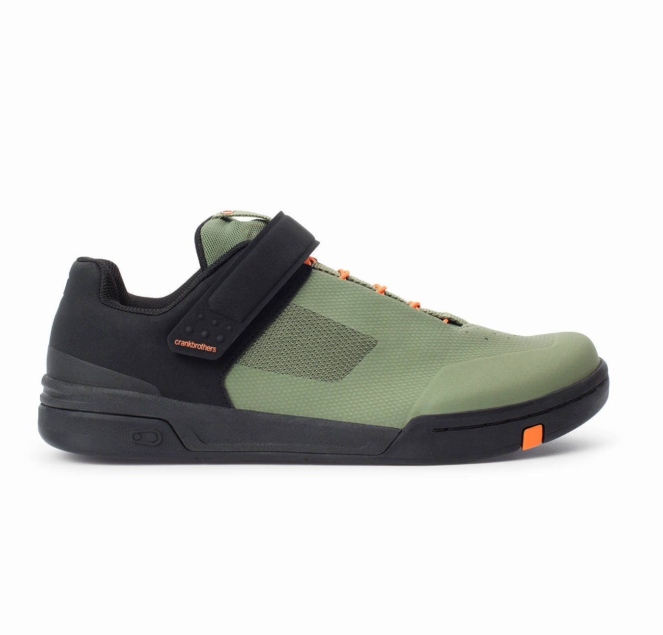 Stamp Speed Lace Flat Shoes - Green/Orange